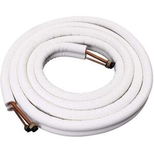 1/4-3/8 Copper Connection 3m - Insulated Copper Pipe - Air Conditioner Hose Fittings - Double Pair of Coiled Tubes 1/4-3/8 Copper Connection 3m - Insulated Copper Pipe - Air Conditioner Hose Fittings - Double Pair of Coiled Tubes