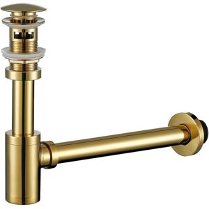 COOCHEER 1.5" Round Brass P-Shaped Bathroom Sink Drain with Overflow and Pop-Up Drain Stopper, Adjustable Height Drain Assembly Kit. COOCHEER 1.5" Round Brass P-Shaped Bathroom Sink Drain with Overflow and Pop-Up Drain Stopper, Adjustable Height Drain Assembly Kit.