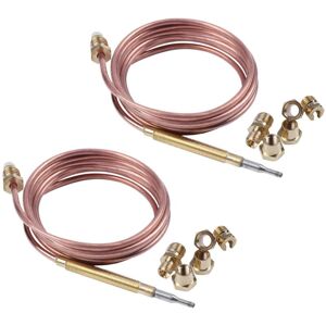 TLILY 1500mm gas stove universal thermocouple kit m6x0.75 with overflow nut (five) replacement thermocouple X2 I257406 TLILY 1500mm gas stove universal thermocouple kit m6x0.75 with overflow nut (five) replacement thermocouple X2 I257406