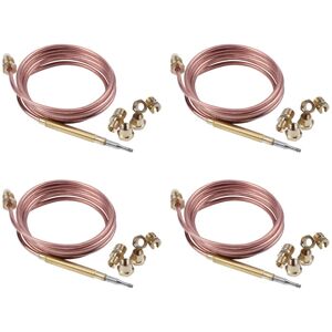 TLILY 1500mm gas stove universal thermocouple kit m6x0.75 with overflow nut (FIVE) replacement thermocouple X4 I257406 TLILY 1500mm gas stove universal thermocouple kit m6x0.75 with overflow nut (FIVE) replacement thermocouple X4 I257406