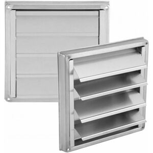 Cyslmuk - 150mm Air Vent Grille - Square Stainless Steel Exterior Ventilation Grille with Movable Slats Suitable for Tumble Dryer Air Conditioner Cyslmuk - 150mm Air Vent Grille - Square Stainless Steel Exterior Ventilation Grille with Movable Slats Suitable for Tumble Dryer Air Conditioner