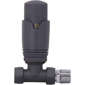 Warmehaus - 15mm Straight Thermostatic Radiator Valve x1 Anthracite Warmehaus - 15mm Straight Thermostatic Radiator Valve x1 Anthracite