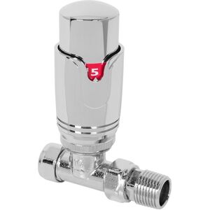 Warmehaus - 15mm Straight Thermostatic Radiator Valve trv x1 Chrome Warmehaus - 15mm Straight Thermostatic Radiator Valve trv x1 Chrome
