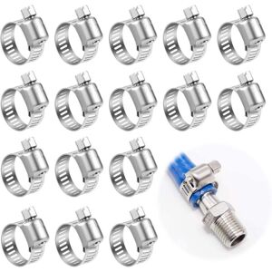 Gotrays - 25 Pcs Metal Hose Clamps 6-12mm, Adjustable Stainless Steel Hose Clamp 304 Stainless Steel Hose Clamp for Household Water Pipes Gotrays - 25 Pcs Metal Hose Clamps 6-12mm, Adjustable Stainless Steel Hose Clamp 304 Stainless Steel Hose Clamp for Household Water Pipes