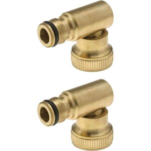 Csparkv - 2pcs 3/4 Hose Faucet Connector, Brass Swivel Female Thread Quick Connect Fitting to 3/4 (Swivel Direction) Csparkv - 2pcs 3/4 Hose Faucet Connector, Brass Swivel Female Thread Quick Connect Fitting to 3/4 (Swivel Direction)