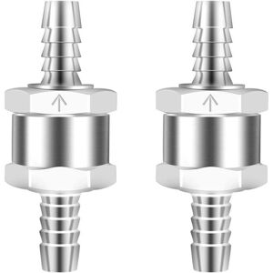 SJQKA 2pcs 8mm Aluminum Alloy One Way Check Valve Fit for Gasoline Diesel Carburetor Low Pressure Fuel System. SJQKA 2pcs 8mm Aluminum Alloy One Way Check Valve Fit for Gasoline Diesel Carburetor Low Pressure Fuel System.