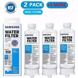 LINGHHANG 3 Pack Refrigerator Water Filter Replacement for Samsung DA97-17376B DA97-08006C HAF-QIN HAF-QIN/EXP LINGHHANG 3 Pack Refrigerator Water Filter Replacement for Samsung DA97-17376B DA97-08006C HAF-QIN HAF-QIN/EXP