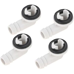 BEIJIYI 4 Pcs Plastic Air Conditioner Drain Hose Connector Kit with Rubber Ring BEIJIYI 4 Pcs Plastic Air Conditioner Drain Hose Connector Kit with Rubber Ring