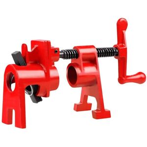SNQ 4-Piece 3/4" Tube Clamp Set, Quick Release Clamping Device, Iron Woodworking Workbench Set, Quick Release Screw-On Pipe Clamp Sets SNQ 4-Piece 3/4" Tube Clamp Set, Quick Release Clamping Device, Iron Woodworking Workbench Set, Quick Release Screw-On Pipe Clamp Sets