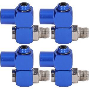 Groofoo - 4Pcs 1/4in npt Swiveling Air Fitting Hose Connector 360° Rotating Pneumatic Tool Adapter 150PSI Groofoo - 4Pcs 1/4in npt Swiveling Air Fitting Hose Connector 360° Rotating Pneumatic Tool Adapter 150PSI