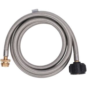 Groofoo - 5ft Gas Hose Adapter Stainless Steel 1 to 20lbs Gas Hose Extension for Buddy Heater Groofoo - 5ft Gas Hose Adapter Stainless Steel 1 to 20lbs Gas Hose Extension for Buddy Heater