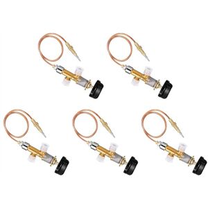 Tlily - 5X Low Pressure Gas Fireplace Safety Control Valve Kit lpg Thermocouple Replacement Heater 5/8-18UNF Tlily - 5X Low Pressure Gas Fireplace Safety Control Valve Kit lpg Thermocouple Replacement Heater 5/8-18UNF