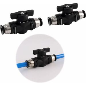 GOTRAYS 6mm Pneumatic Coupling Push Type Quick Connect Manual Valve Push Type Straight Pneumatic Coupling For Connecting Nylon And pu Polyethylene Tubing-10 GOTRAYS 6mm Pneumatic Coupling Push Type Quick Connect Manual Valve Push Type Straight Pneumatic Coupling For Connecting Nylon And pu Polyethylene Tubing-10