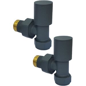 MANISSA Anthracite Angled Designer Radiator / Towel Rail Valve 1/2' -15mm (2 valve pack) MANISSA Anthracite Angled Designer Radiator / Towel Rail Valve 1/2' -15mm (2 valve pack)