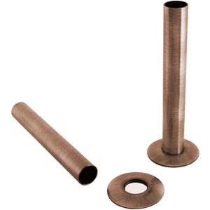 NRG - Antique Copper 2x 15mm Radiator Valve Pipes and Collars Easy Fit Packs Plumbing Tubes NRG - Antique Copper 2x 15mm Radiator Valve Pipes and Collars Easy Fit Packs Plumbing Tubes