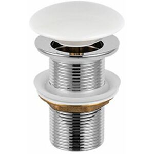 Architeckt Unslotted Pop Up Basin Waste - Gloss White Architeckt Unslotted Pop Up Basin Waste - Gloss White