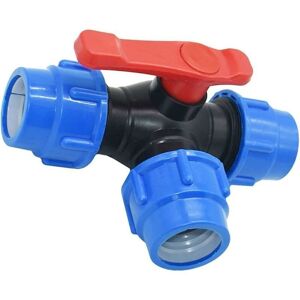 SNQ Ball Valve 20/25/32/40/50/63mm PE Pipe Quick Connect PVC Three-Way Ball Valve Quick Switch T-Piece (Size: 25mm) SNQ Ball Valve 20/25/32/40/50/63mm PE Pipe Quick Connect PVC Three-Way Ball Valve Quick Switch T-Piece (Size: 25mm)