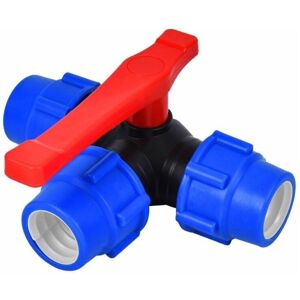 TORMATOR Ball valve, 40mm three-way ball valve, quick-connect fitting for PVC/PE pipe, quick-switching three-way connector (size: 40mm) TORMATOR Ball valve, 40mm three-way ball valve, quick-connect fitting for PVC/PE pipe, quick-switching three-way connector (size: 40mm)