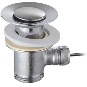 Nes Home - Basin Sink Pop-Up Waste Plug Push Pull Rod Lever Kit Bathroom Chrome Finish Nes Home - Basin Sink Pop-Up Waste Plug Push Pull Rod Lever Kit Bathroom Chrome Finish