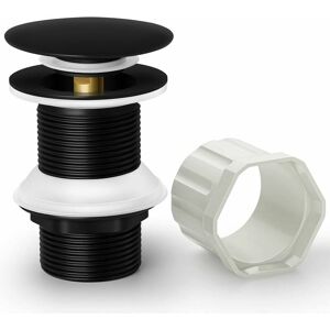 DEWDAT Black Sink Plug Without Overflow, Universal Pop Up Sink Plug Anti-Block Corrosion Resistant Automatic Brass Pop Up Waste, Accessories for Kitchens, DEWDAT Black Sink Plug Without Overflow, Universal Pop Up Sink Plug Anti-Block Corrosion Resistant Automatic Brass Pop Up Waste, Accessories for Kitchens,
