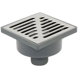 Tycner - Bottom Outlet Stainless Steel Grid 150x150mm Floor Ground Waste Drain Gully Trap Tycner - Bottom Outlet Stainless Steel Grid 150x150mm Floor Ground Waste Drain Gully Trap