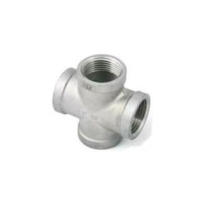 BSP 1' Cross A4 (T316) Marine Grade Stainless Steel 150LB Pipe Fitting - Parallel Threads (BSPP / G Thread) BSP 1' Cross A4 (T316) Marine Grade Stainless Steel 150LB Pipe Fitting - Parallel Threads (BSPP / G Thread)