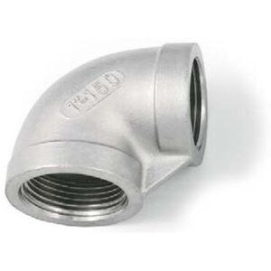 BSP 2 inch Female/Female Elbow Pipe Fitting - T316 (A4) Marine Grade Stainless Steel - Parallel Threads (BSPP / G Thread) BSP 2 inch Female/Female Elbow Pipe Fitting - T316 (A4) Marine Grade Stainless Steel - Parallel Threads (BSPP / G Thread)