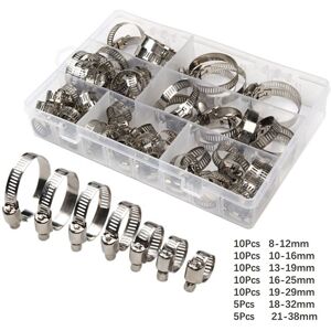 60Pcs/8-38mm Adjustable Hose Clamps, Hose Clips, Stainless Steel Hose Clamps, Hose Clips for Automotive Tube, Swimming Pool - Ccykxa 60Pcs/8-38mm Adjustable Hose Clamps, Hose Clips, Stainless Steel Hose Clamps, Hose Clips for Automotive Tube, Swimming Pool - Ccykxa