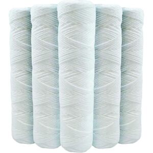 Ccykxa - Pack of 5 9 inch 3/4-20 micron Bobbin Wound Water Filter Cartridges Anti Sediment Compatible with 10 inch Filter Ccykxa - Pack of 5 9 inch 3/4-20 micron Bobbin Wound Water Filter Cartridges Anti Sediment Compatible with 10 inch Filter
