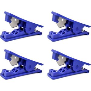 CCYKXA Set of 4 pipe cutters, economical plastic tube cutter for silicone, PVC, PU, and nylon tubing, up to 12mm OD, Blue CCYKXA Set of 4 pipe cutters, economical plastic tube cutter for silicone, PVC, PU, and nylon tubing, up to 12mm OD, Blue
