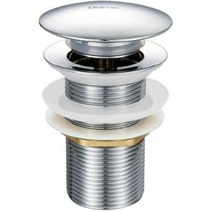 WOIYIC Chrome-plated brass pop-up sink drain without overflow G 1-1/4, equipped with an easy push-button opening and closing system. WOIYIC Chrome-plated brass pop-up sink drain without overflow G 1-1/4, equipped with an easy push-button opening and closing system.