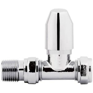 NRG - Chrome Straight Manual Valve Towel Rail Designer Radiator Valve 15mm x 1/2' NRG - Chrome Straight Manual Valve Towel Rail Designer Radiator Valve 15mm x 1/2'