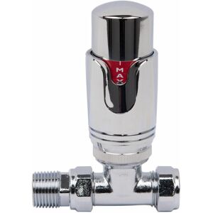 NRG - Chrome trv Straight Thermostatic Radiator Valve For Towel Rails 15mm x 1/2' NRG - Chrome trv Straight Thermostatic Radiator Valve For Towel Rails 15mm x 1/2'