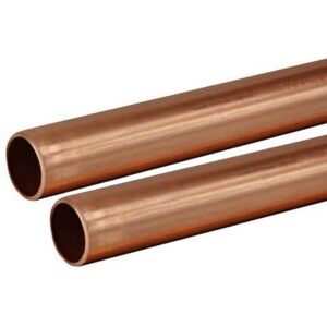 Buyaparcel - Copper Tube 15mm 2 x 1m Lengths bs EN1057 R250 British Copper Pipe 2000mm 200cm Buyaparcel - Copper Tube 15mm 2 x 1m Lengths bs EN1057 R250 British Copper Pipe 2000mm 200cm