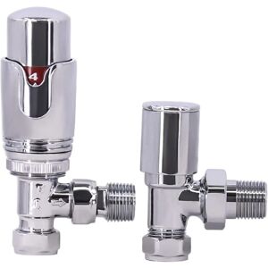 Thermostatic Radiator Valve 15mm trv Angled Chrome - Warmehaus Thermostatic Radiator Valve 15mm trv Angled Chrome - Warmehaus