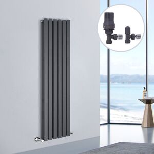 NRG - Designer Radiator d Shape Flat Panel Rad Central Heating Rads 1800x410mm Double Anthracite NRG - Designer Radiator d Shape Flat Panel Rad Central Heating Rads 1800x410mm Double Anthracite