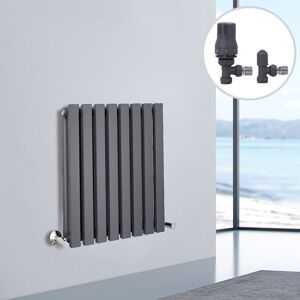 NRG - Designer Radiator d Shape Flat Panel Rad Central Heating Rads 600x550mm Double Anthracite NRG - Designer Radiator d Shape Flat Panel Rad Central Heating Rads 600x550mm Double Anthracite