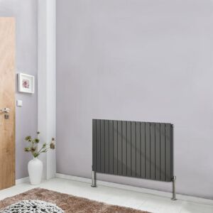 NRG - Designer Radiator Flat Panel Central Heating Rads Anthracite Horizontal 600x1156mm Double NRG - Designer Radiator Flat Panel Central Heating Rads Anthracite Horizontal 600x1156mm Double