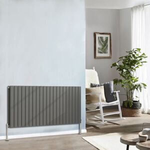 NRG - Designer Radiator Flat Panel Central Heating Rads Anthracite Horizontal 600x1428mm Double NRG - Designer Radiator Flat Panel Central Heating Rads Anthracite Horizontal 600x1428mm Double