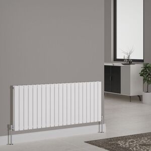 NRG - Designer Radiator Flat Panel Central Heating Rads Horizontal Double 600x1428mm White NRG - Designer Radiator Flat Panel Central Heating Rads Horizontal Double 600x1428mm White
