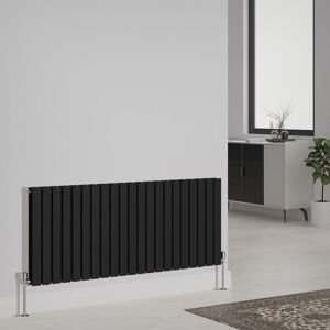NRG - Designer Radiator Flat Panel Central Heating Rads Horizontal Double 600x1428mm Black NRG - Designer Radiator Flat Panel Central Heating Rads Horizontal Double 600x1428mm Black