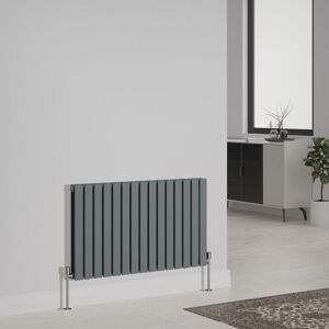 NRG - Designer Radiator Flat Panel Central Heating Rads Horizontal Double 600x1020mm Anthracite NRG - Designer Radiator Flat Panel Central Heating Rads Horizontal Double 600x1020mm Anthracite