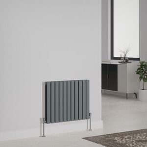 NRG - Designer Radiator Flat Panel Central Heating Rads Horizontal Double 600x748mm Anthracite NRG - Designer Radiator Flat Panel Central Heating Rads Horizontal Double 600x748mm Anthracite