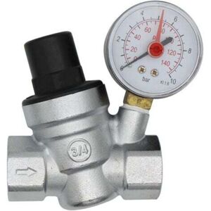 Memkey - DN20 water pressure reducer 3/4 inch water pressure regulator with pressure gauge Memkey - DN20 water pressure reducer 3/4 inch water pressure regulator with pressure gauge