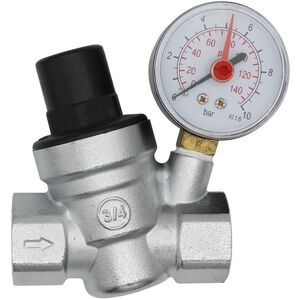 Memkey - DN20 water pressure reducer 3/4 inch water pressure regulator with pressure gauge Memkey - DN20 water pressure reducer 3/4 inch water pressure regulator with pressure gauge