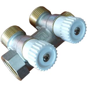 Luxor 2 Way 3/4 Inch Water Underfloor Heating Manifold Distributor Luxor 2 Way 3/4 Inch Water Underfloor Heating Manifold Distributor