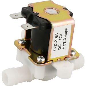 TEHTUY Electric Electromagnetic Valve, DC 12V Normally Closed (N/C) Electric Solenoid Valve, 12mm OD Plastic Water Inlet Switch TEHTUY Electric Electromagnetic Valve, DC 12V Normally Closed (N/C) Electric Solenoid Valve, 12mm OD Plastic Water Inlet Switch