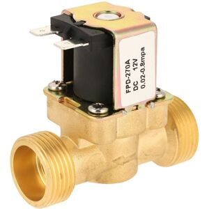 TLILY Electric Solenoid G3/4 Brass Valve for Water 12V Dc Normally Closed TLILY Electric Solenoid G3/4 Brass Valve for Water 12V Dc Normally Closed