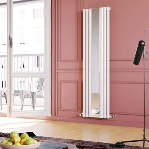 Elegant - 1800 x 500 mm White Modern Tall Bar Radiator Single Oval Panel Designer Bathroom Radiator + Angled Radiator Valves Valves Elegant - 1800 x 500 mm White Modern Tall Bar Radiator Single Oval Panel Designer Bathroom Radiator + Angled Radiator Valves Valves