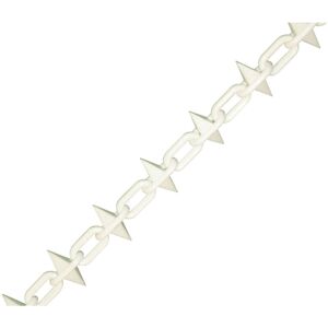 Faithfull White Plastic Chain 6mm x 12.5m - Plastic Chain Faithfull White Plastic Chain 6mm x 12.5m - Plastic Chain